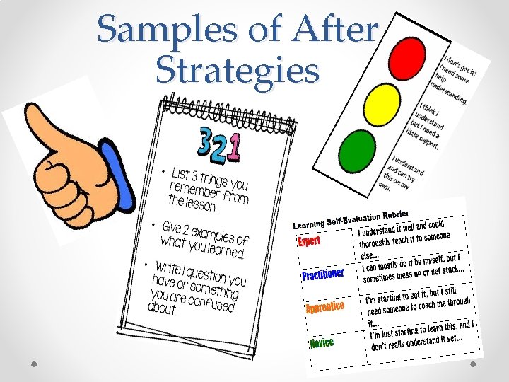 Samples of After Strategies 