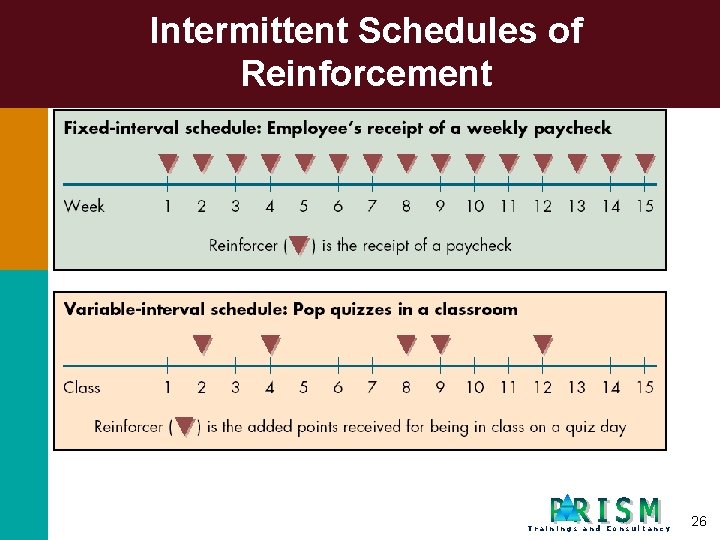 Intermittent Schedules of Reinforcement Trainings and Consultancy 26 