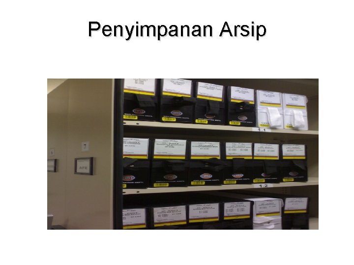 Penyimpanan Arsip 