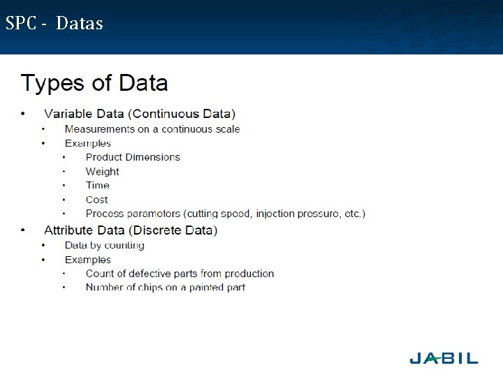 SPC - Datas 
