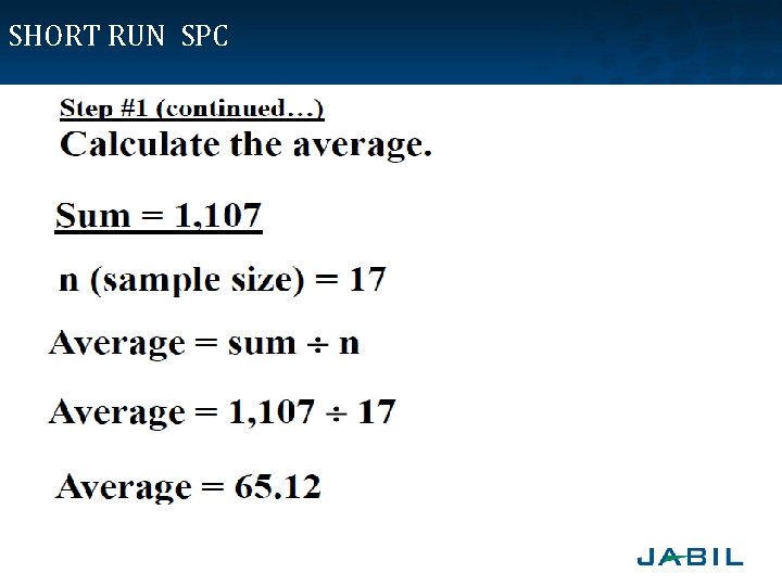 SHORT RUN SPC 