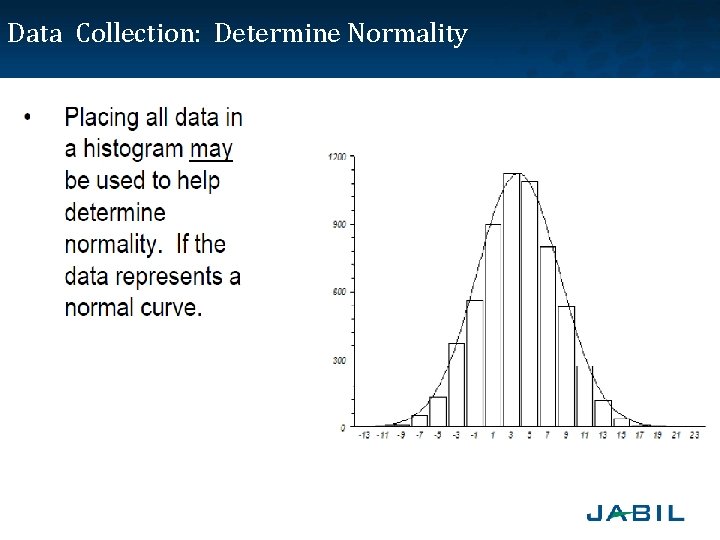 Data Collection: Determine Normality 