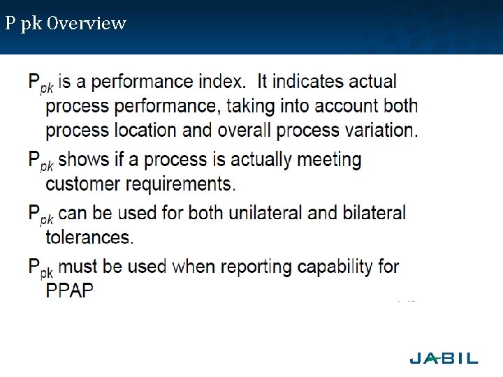 P pk Overview 