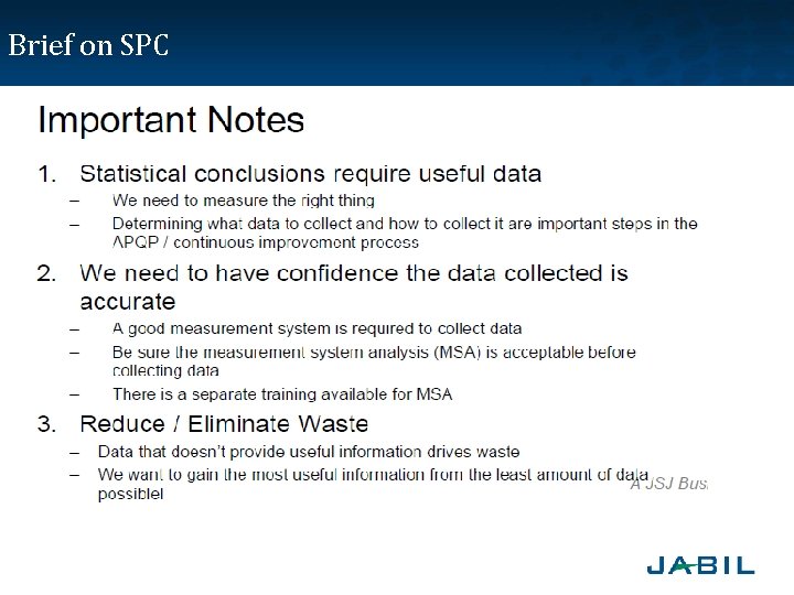 Brief on SPC 