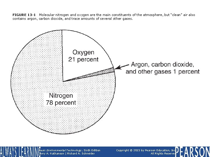 FIGURE 13 -1 Molecular nitrogen and oxygen are the main constituents of the atmosphere,