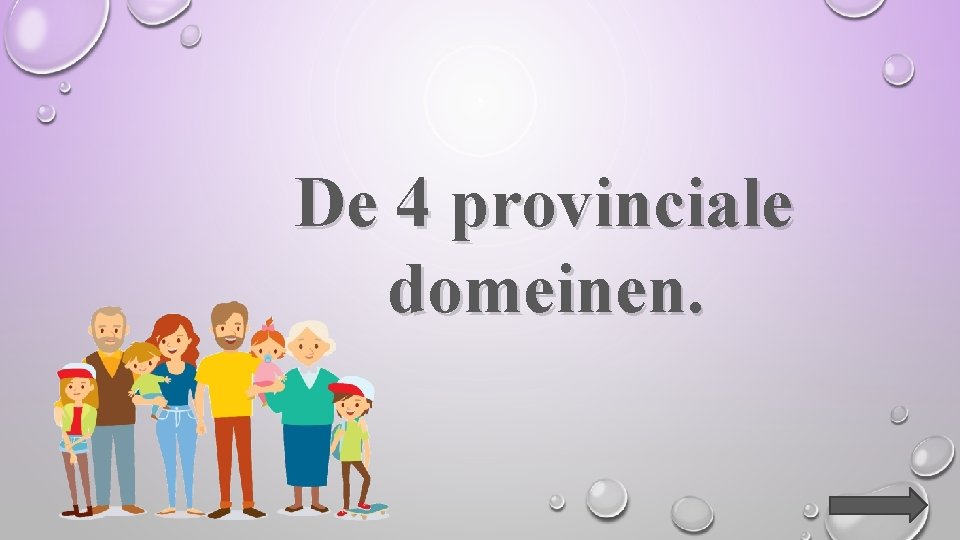 De 4 provinciale domeinen. 