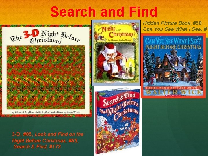 Search and Find Hidden Picture Book, #58 Can You See What I See, #1
