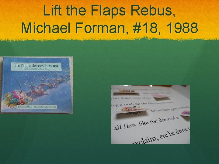 Lift the Flaps Rebus, Michael Forman, #18, 1988 