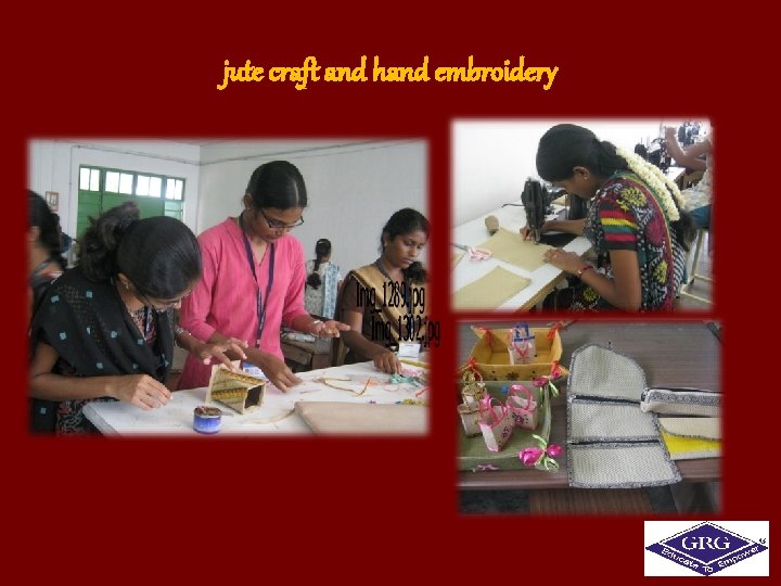 jute craft and hand embroidery 