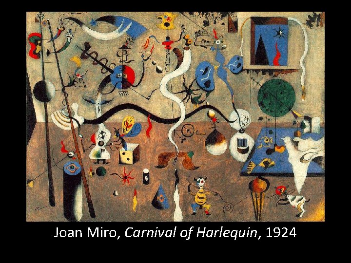 Joan Miro, Carnival of Harlequin, 1924 