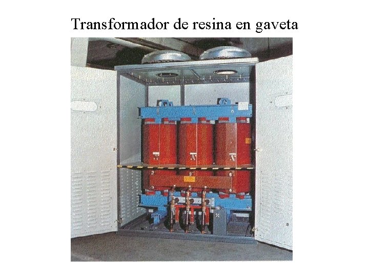 Transformador de resina en gaveta 