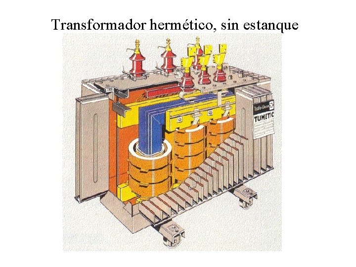 Transformador hermético, sin estanque 