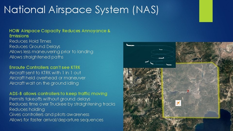 National Airspace System (NAS) HOW Airspace Capacity Reduces Annoyance & Emissions Reduces Hold Times