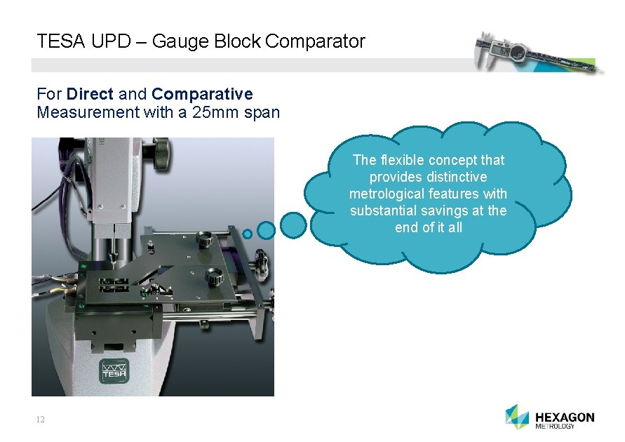 TESA UPD – Gauge Block Comparator For Direct and Comparative Measurement with a 25