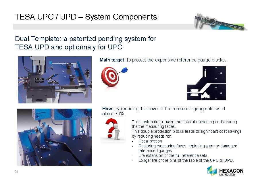 TESA UPC / UPD – System Components Dual Template: a patented pending system for