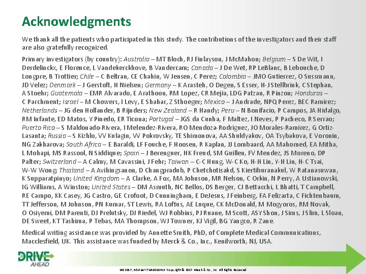 Acknowledgments We thank all the patients who participated in this study. The contributions of