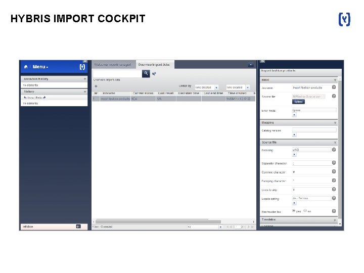 HYBRIS IMPORT COCKPIT 