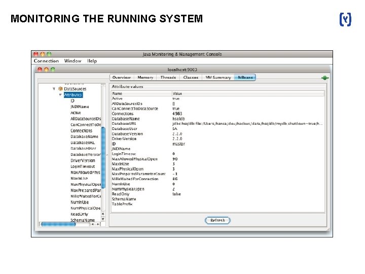 MONITORING THE RUNNING SYSTEM 