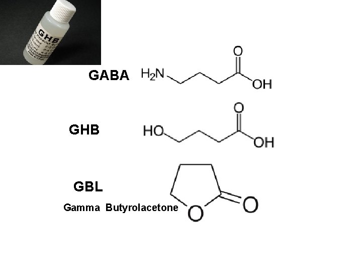 GABA GHB GBL Gamma Butyrolacetone 