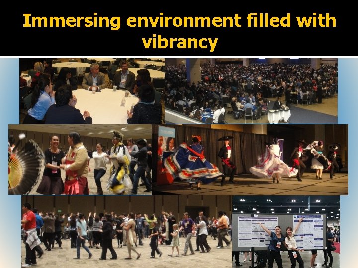 Immersing environment filled with vibrancy 