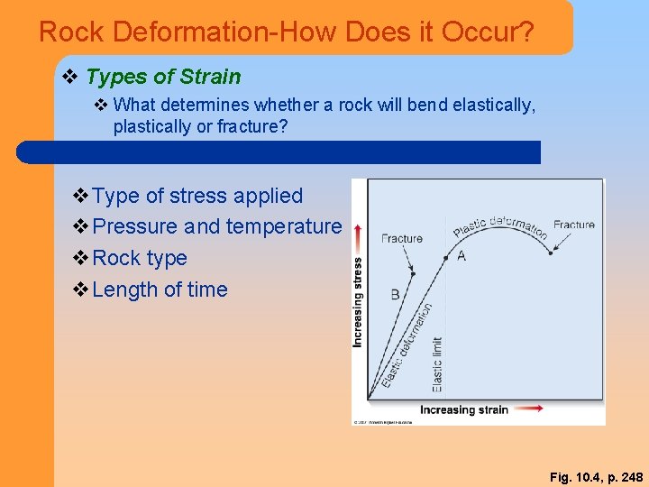 Rock Deformation-How Does it Occur? v Types of Strain v What determines whether a