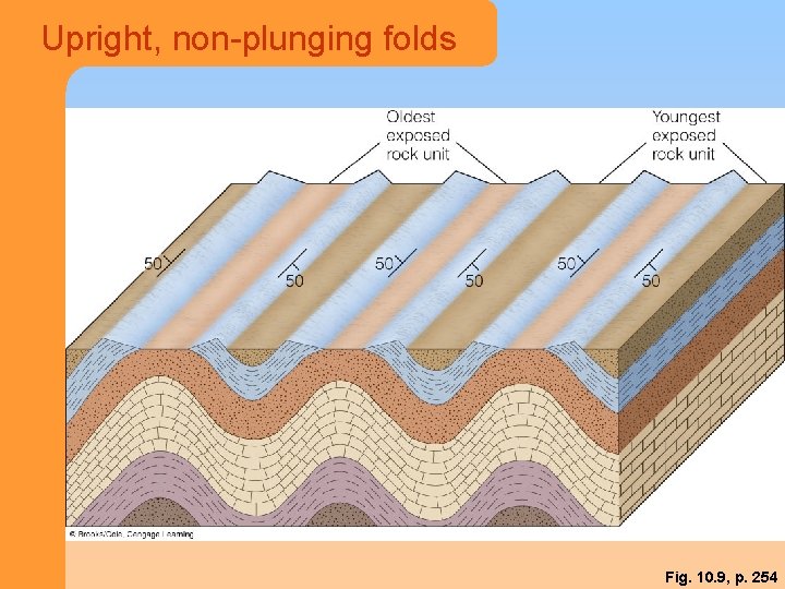 Upright, non-plunging folds Fig. 10. 9, p. 254 