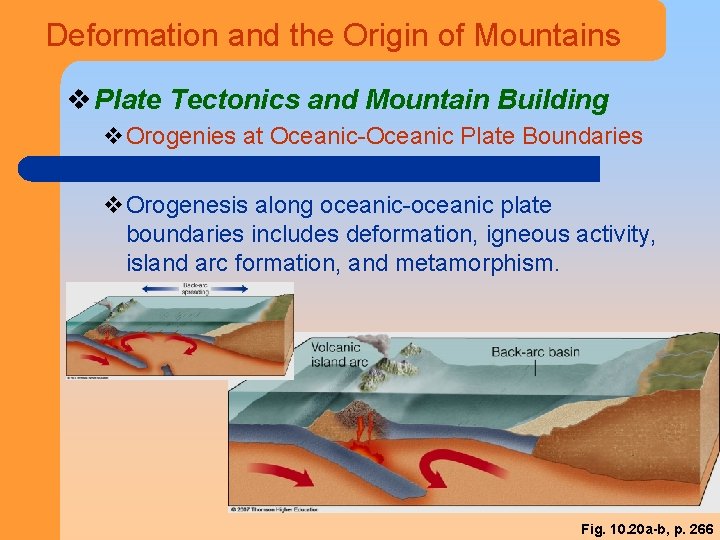Deformation and the Origin of Mountains v Plate Tectonics and Mountain Building v. Orogenies