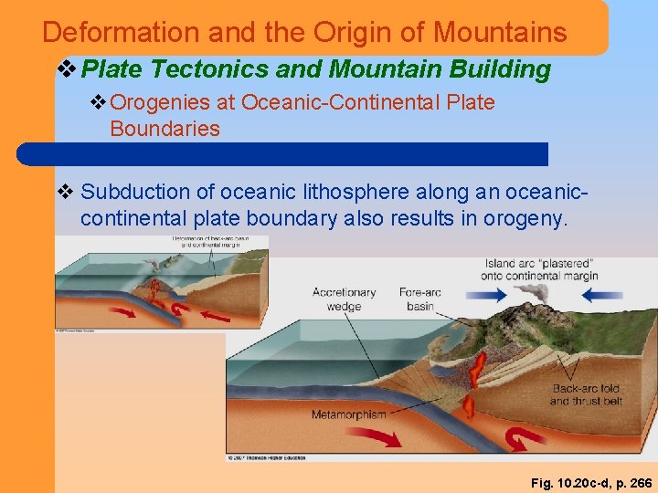 Deformation and the Origin of Mountains v Plate Tectonics and Mountain Building v. Orogenies