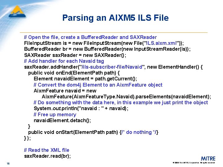 Parsing an AIXM 5 ILS File // Open the file, create a Buffered. Reader