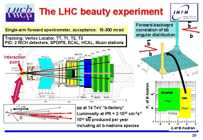 The LHC beauty experiment Single-arm forward spectrometer, acceptance: 15 -300 mrad Tracking: Vertex Locator,