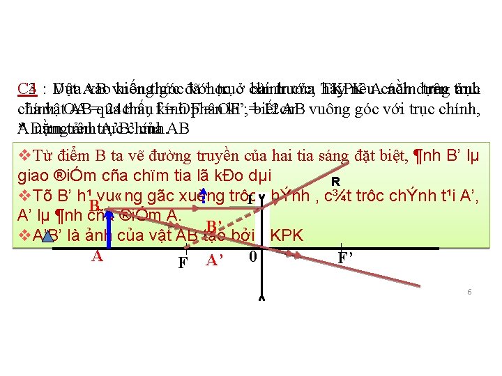 C 4 : Dựa C 3 Vật AB vào vuông kiến thức góc đã