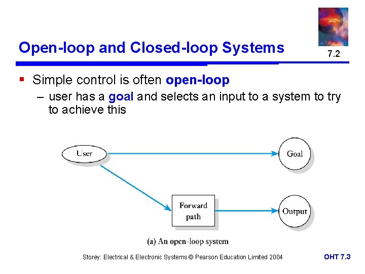 Open-loop and Closed-loop Systems 7. 2 § Simple control is often open-loop – user