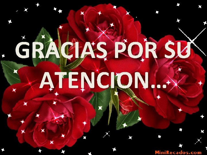 GRACIAS POR SU ATENCION… 