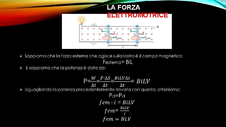 LA FORZA ELETTROMOTRICE 