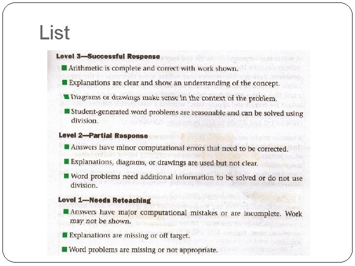List 