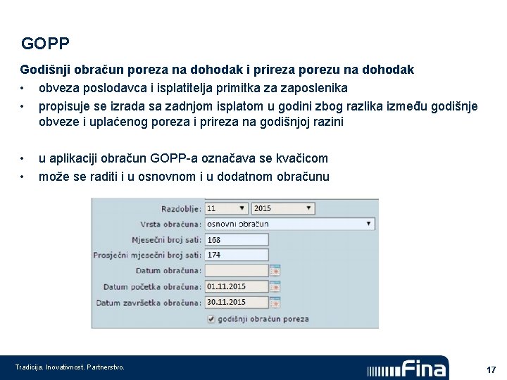 GOPP Godišnji obračun poreza na dohodak i prireza porezu na dohodak • obveza poslodavca