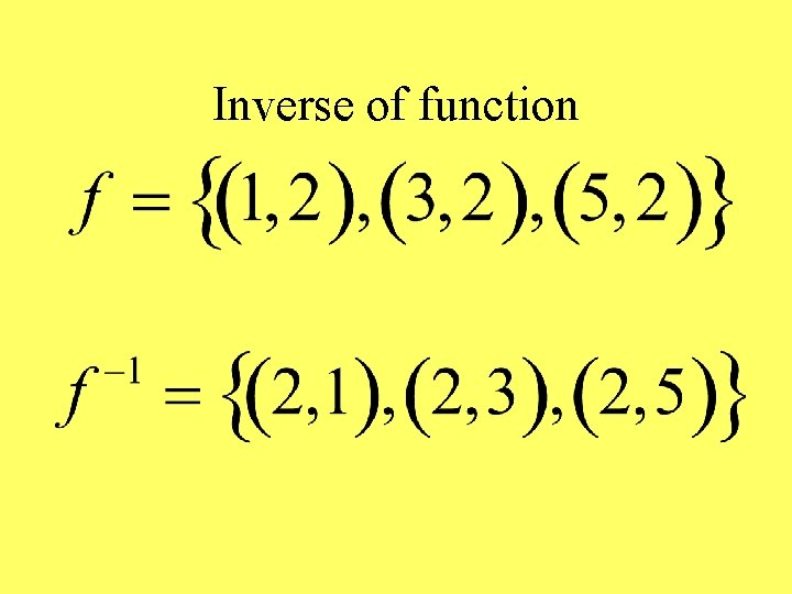 Inverse of function 