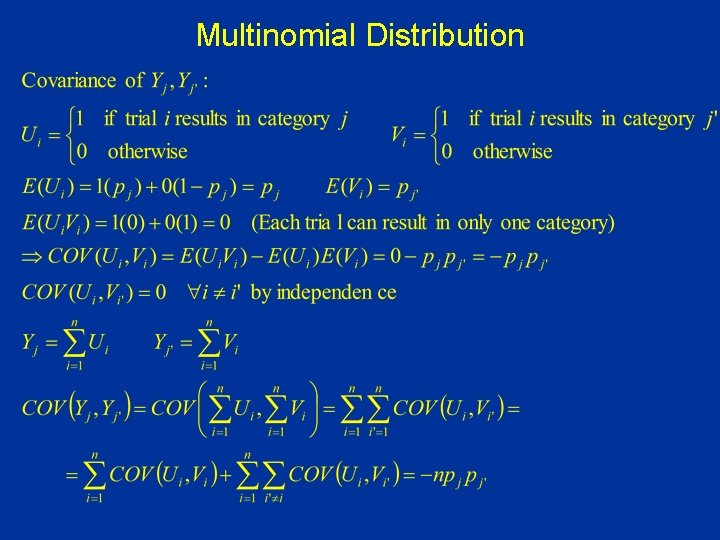 Multinomial Distribution 