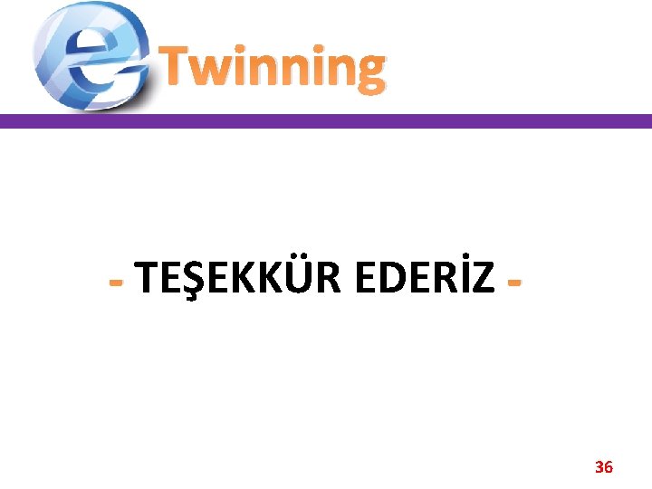 Twinning - TEŞEKKÜR EDERİZ - 36 