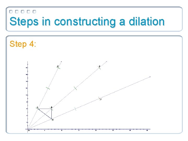 Steps in constructing a dilation Step 4: 