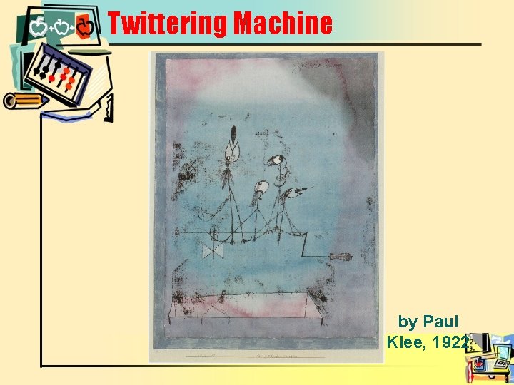 Twittering Machine by Paul Klee, 1922 
