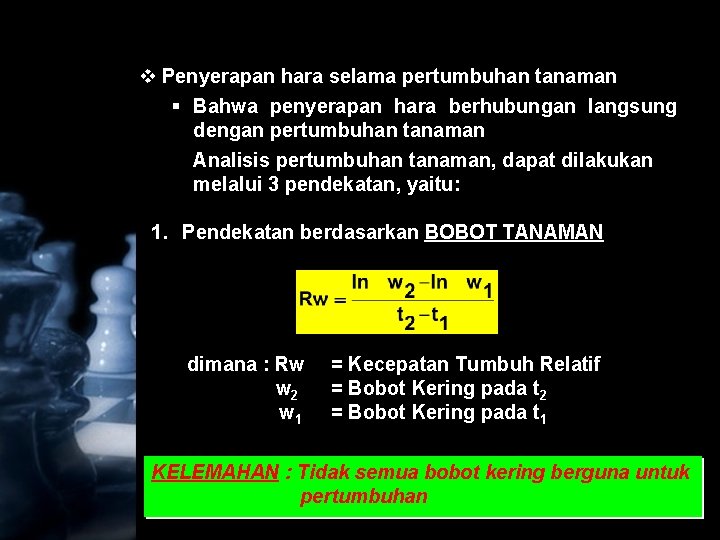 v Penyerapan hara selama pertumbuhan tanaman § Bahwa penyerapan hara berhubungan langsung dengan pertumbuhan