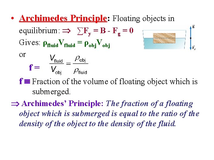 Sect 14 4 Buoyant Forces Archimedes Principle Experimental