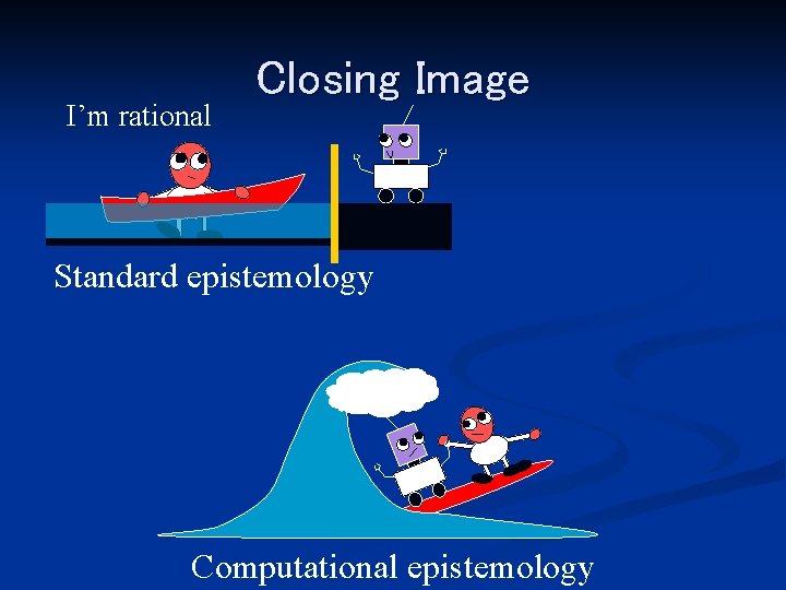 I’m rational Closing Image Q Standard epistemology Q Computational epistemology 