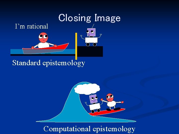 I’m rational Closing Image Q Standard epistemology Q Computational epistemology 