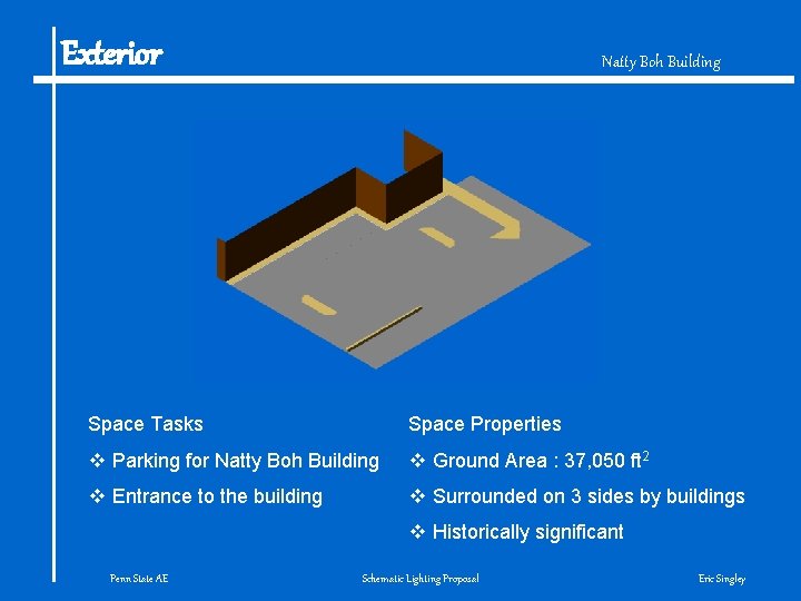 Exterior Natty Boh Building Space Tasks Space Properties v Parking for Natty Boh Building