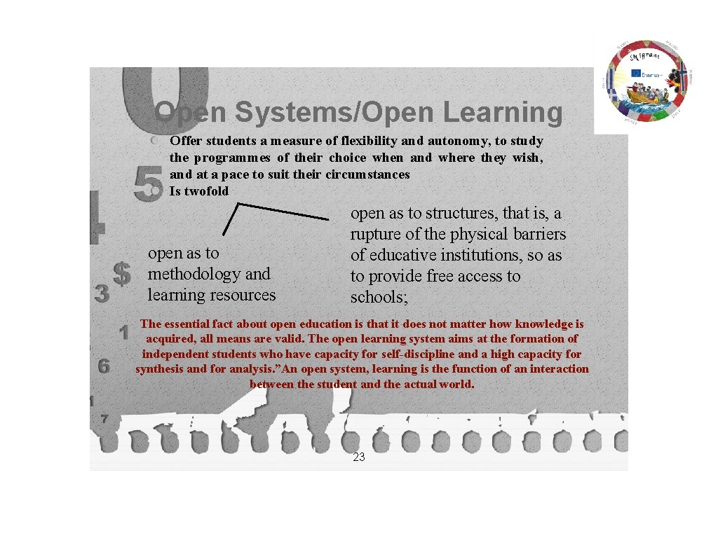 Open Systems/Open Learning Offer students a measure of flexibility and autonomy, to study the