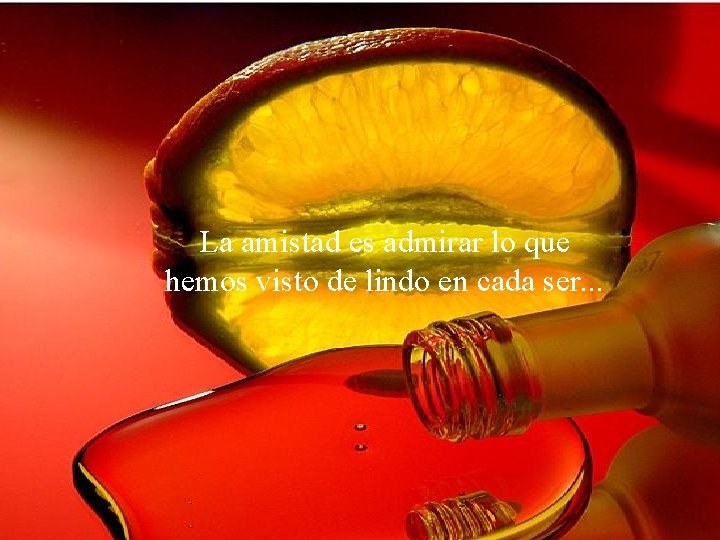 La amistad es admirar lo que hemos visto de lindo en cada ser. .