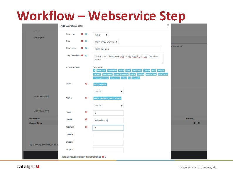Workflow – Webservice Step Workflow – Webservice Step
