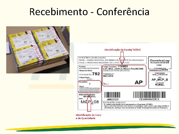 Recebimento - Conferência 